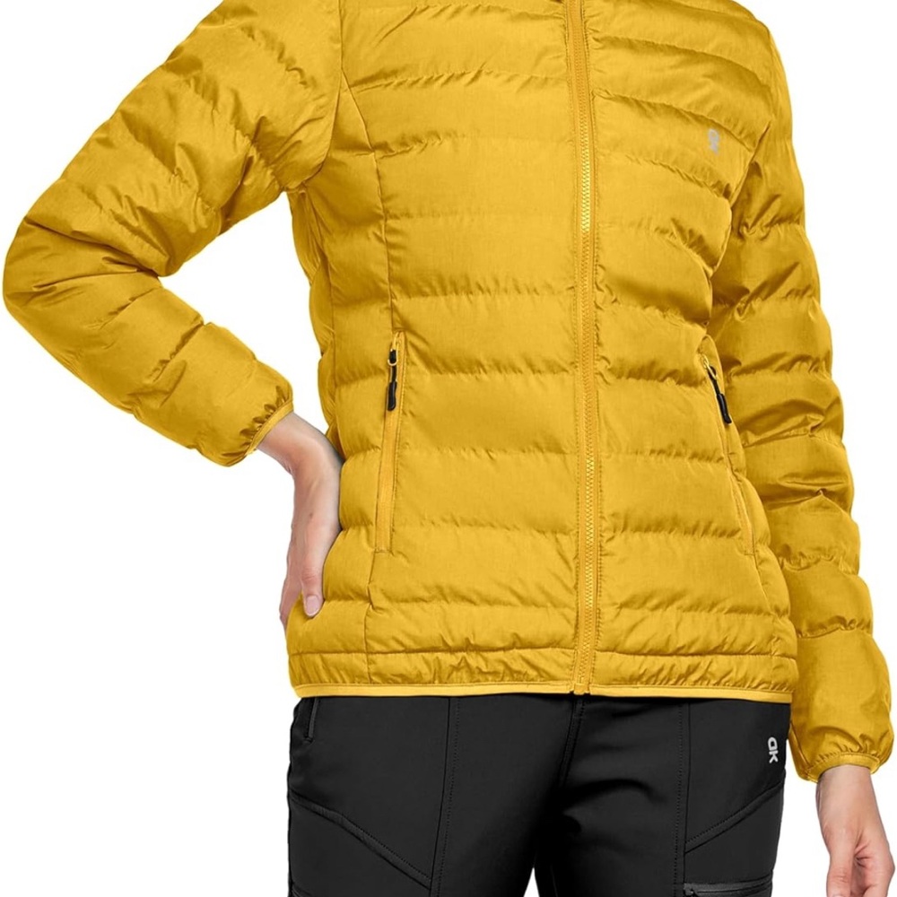 Women's Yellow Puffer Jacket